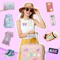 thumbnail image 5 of Sinekong 76Pcs Chenille Letters Patches, Rainbow Preppy Self Adhesive Patches for backpacks Embroidered for DIY Jackets Clothing Backpacks Hat, 5 of 8