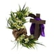 thumbnail image 1 of Fiudx Corona de Pascua, Diseño de Ramo Floral Primaveral, Material Plástico de Alta Calidad, Fácil de Colgar, Ideal para Puerta de Entrada, Sala de Estar y Fiesta de Pascua, 30 Cm., 1 of 6