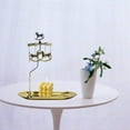 thumbnail image 4 of Rotary Rotating Tea Light Candle Holder Candle Holder Candlestick Holder Living Room Trojan, 4 of 9