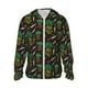 thumbnail image 1 of Fotbe Pineapples Chaqueta con Protección Solar UPF 50+ para Hombre y Mujer, Camisa con Capucha y Bolsillos-Large, 1 of 7