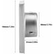 thumbnail image 4 of Rejilla de ventilación exterior de acero inoxidable con listones móviles, apta para secadora, aire acondicionado, baño, cocina, 4 of 5