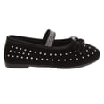 thumbnail image 2 of Kensie Girl Toddler Ballerina Flats, Bead Black, 5, 2 of 8