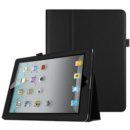 Fintie iPad 2/ iPad 3/ iPad 4 Gen Folio Case - PU Leather Cover with Auto Wake/ Sleep Feature, (Ipad 2 Case Leather Best)