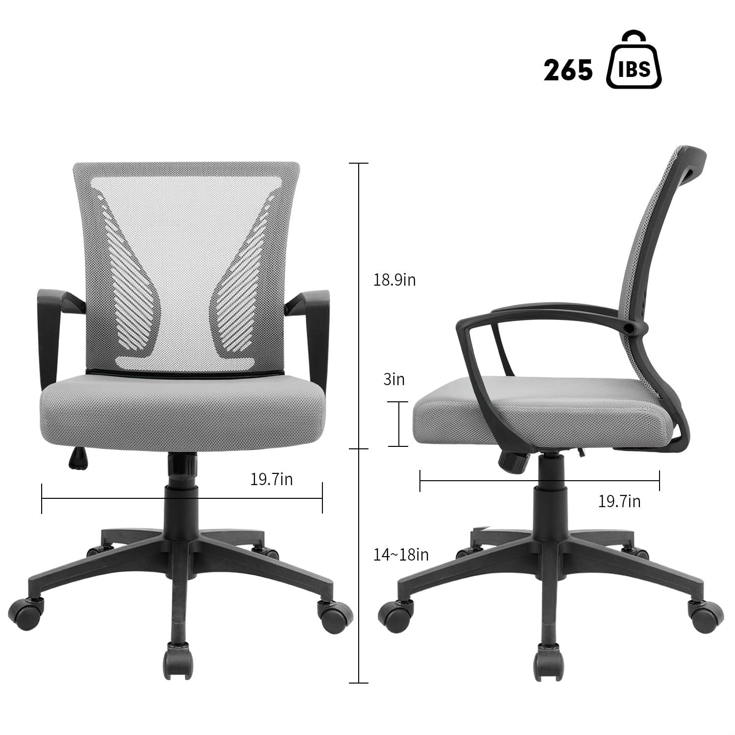 Homall  Office Chair Mesh Chair Ergonomic Desk Chair with Lumbar Support