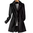 thumbnail image 1 of Causix® Señoras Trench Coat Chaqueta Moda Slim Trench Coat, 1 of 8