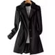 thumbnail image 1 of Causix® Señoras Trench Coat Chaqueta Moda Slim Trench Coat, 1 of 8