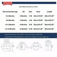 thumbnail image 3 of Darzheoy Baby Rompers Newborn Boys Lapel Long Climbing Jumpsuits Solid Color Casual Loose Cute Casual Long Sleeve Pajamas Clothes ,Size 0-12 Month, 3 of 3
