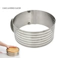 thumbnail image 3 of Cortador De Pasteles De Acero Inoxidable Ajustable De 6,29 A 7,86 Pulgadas De Diámetro, Cortador De Pasteles De 7 Capas Yuarrent HA014998-00, 3 of 7