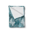 thumbnail image 2 of Grunge Soft Flannel Fleece Throw Blanket, Butterflies Pattern Checkered Backdrop Animal Spring Season Inspirations, Cozy Plush for Indoor and Outdoor Use, 60" x 80", Pale Blue Teal Grey, by Ambesonne, 2 of 6