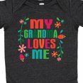 thumbnail image 4 of Inktastic My Grandma Loves Me Girls Girls Baby Bodysuit, 4 of 5