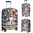 thumbnail image 2 of Patriotic Beagle 4th of July Independence Paws Travel Luggage Cover Beagles Dog Lover Gifts Idea Suitcase Dust Protective Decor - 02010, 2 of 5