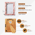 thumbnail image 7 of Handicrafts Home Mother of Pearl Picture Frame 4x6, Decorative Photo Frame for Tabletop or Wall, Handmade Shell Mosaic Frame, Modern Home Decor, Gift Picture Frame,Pink, 7 of 7