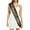 Black, variant on Women's Graduation Sash for with Satin Design Gold One Size