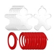 thumbnail image 1 of 10x adornos colgantes para decoración de de Navidad, letrero en blanco con cuerdas colgantes, práctica decoración navideña colgante para comedor F Macarena Decoraciones colgantes, 1 of 7