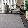 thumbnail image 3 of nuLOOM Gris Border Indoor/Outdoor Area Rug, 10' x 13', Gray, 3 of 8