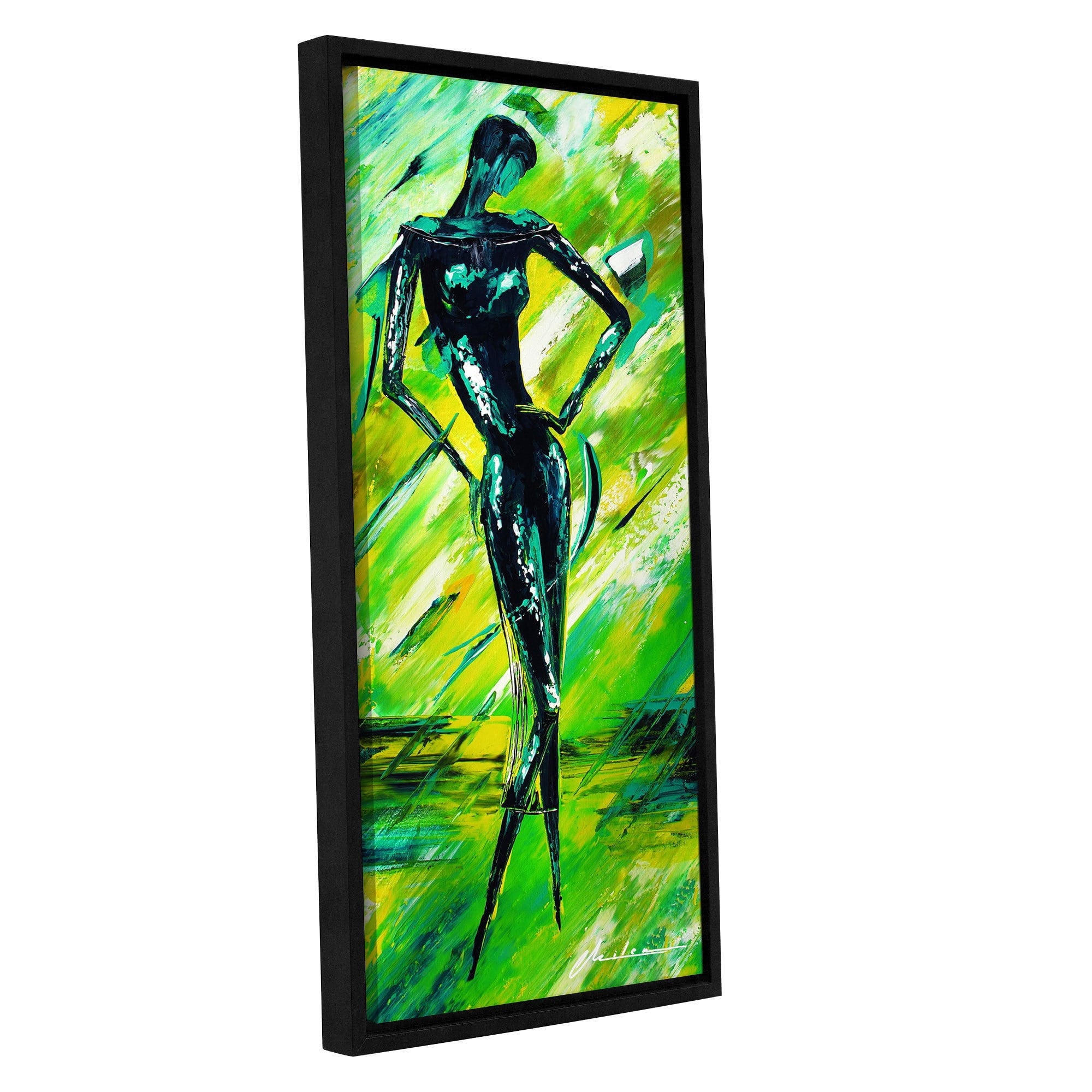 ArtWall Milen Tod "Vixen 2" Gallery-wrapped Floater-framed Canvas