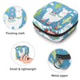 thumbnail image 3 of 1Pc Cute Period Bag Menstrual Cup Pouch, Large Storage Bag Sanitary Purse for Sanitary Napkin Pads, Cute Lamas with Cactus Pads Organizer for Girls Women, 3 of 6