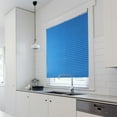 thumbnail image 4 of Self-Adhesive Pleated Blinds Half Blackout Window Curtains Blue (90x150cm), 4 of 6