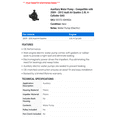 thumbnail image 2 of Auxiliary Water Pump - Compatible with 2009 - 2012 Audi A4 Quattro 2.0L 4-Cylinder GAS 2010 2011, 2 of 2