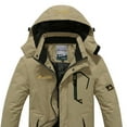 thumbnail image 3 of Manteaux pour Hommes Manteau Coupe-Vent Imperméable Chaud à Capuche Imperméable Manteaux de Planche à Neige, 3 of 3