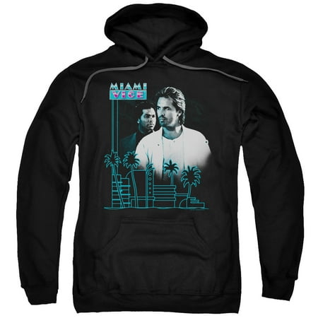 Miami Vice Looking Out Mens Pullover Hoodie