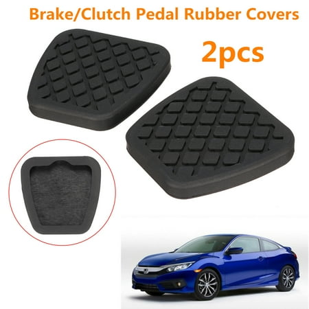 Clutch Pedal Pad Clutch - 2pcs Brake Clutch Pedal Pad Rubber Cover Set For Honda Civic Accord CR-V Acura
