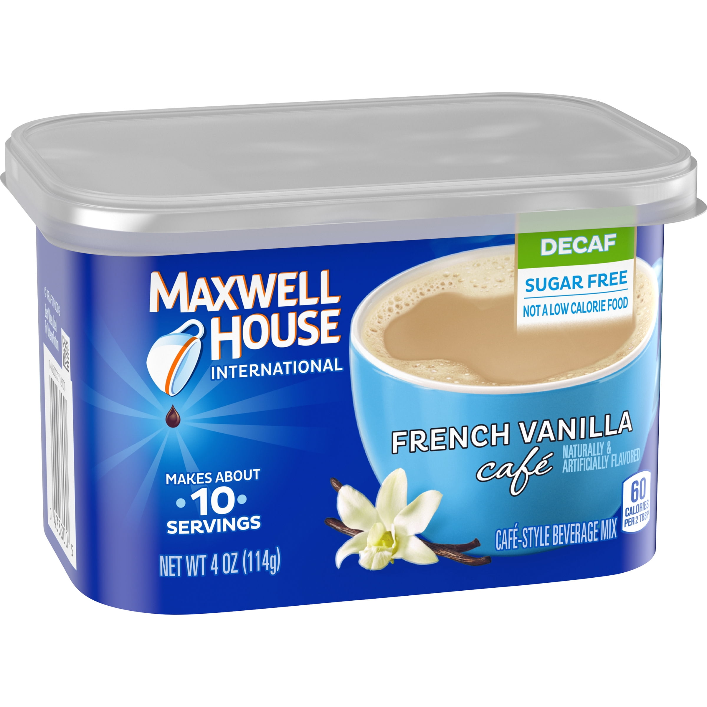 Maxwell House International French Vanilla Sugar Free Decaf Instant