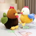 thumbnail image 3 of Juguete de Animales de Peluche de Pollo Esponjoso Regordete, Pollo Ultrasuave, Lindo, Ecológico, Muñeco de Peluche, Regalo de Peluche, 3 of 11