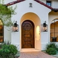 thumbnail image 2 of AA Décor 2 Light Outdoor Wall Lantern in matte black finish - 25"H x 8"W x 9.2"D, 2 of 5