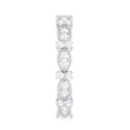 thumbnail image 4 of Rosec Jewels 1.25 CT Round Cut Moissanite Eternity Ring for Women, Certified Moissanite Gold Milgrain Ring, 18K White Gold, US 3.00, 4 of 9