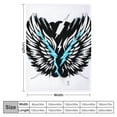 thumbnail image 4 of Orinice Angel Wings Lightning Bolts Warm Lightweight Blanket Soft Fleece Blankets All Seasons Throw Blanket for Bed Couch Sofa Office Decor Multiple Sizes 40x50in, 4 of 6