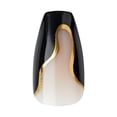 thumbnail image 4 of KISS Voguish Fantasy Halloween Nails, Black, Medium Length, Coffin Shape, 'Franken-tastic', 31 Ct., 4 of 9