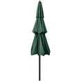 thumbnail image 4 of ABCCANOPY 11FT 3 Tiers Patio Umbrella With Crank Handle, Forest Green, 4 of 6