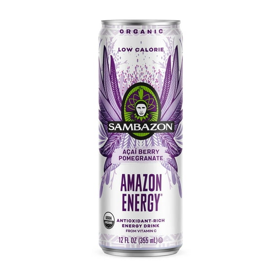 Sambazon Amazon Energy Low Calorie - Acai Berry - 12oz.(Pack of 12)