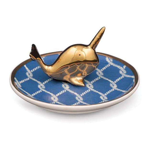 Grasslands Road Ceramic Narwhal Ring Holder Dish Walmart Com Walmart Com