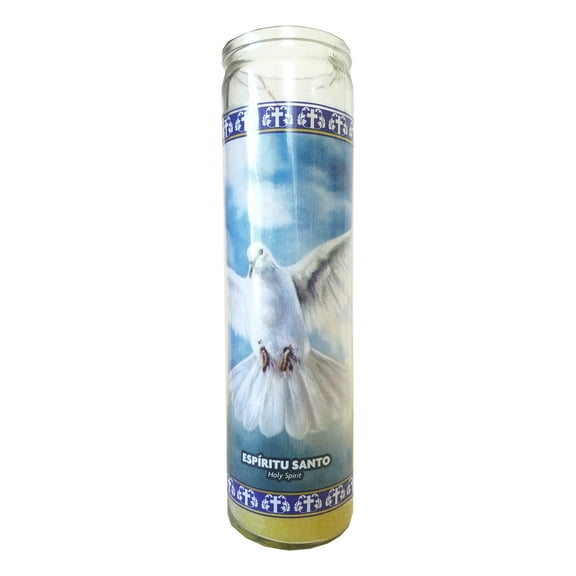 Holy Spirit (Espiritu Santo) Yellow Devotional Candle