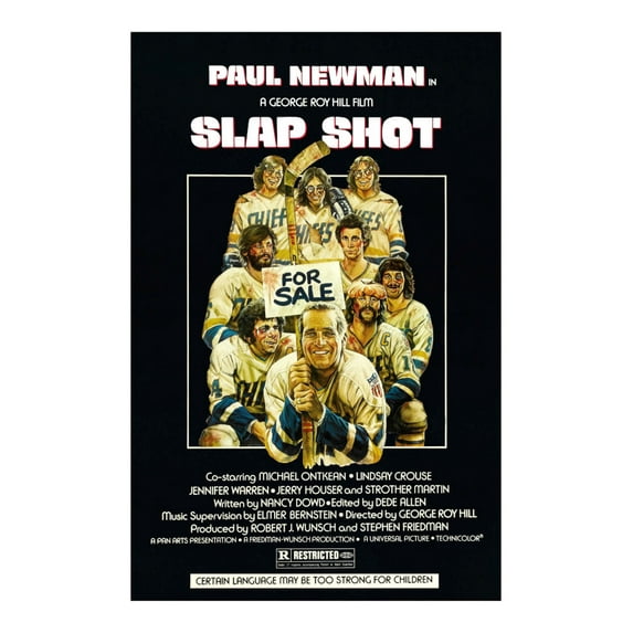 Slapshot Movie Poster Giclee Print Reprint 27inx40in for any room 27x40 Square Adults Best Posters