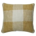 thumbnail image 2 of Pillow Perfect 618609 18 in. Indoor Check Please Sunshine Throw Pillow, Yellow, 2 of 9