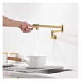thumbnail image 3 of Kitchen Brass Pot Filler Tap, Wall Mounted Foldable Faucet, Single Cold Single Hole Rose Gold Sink Tap ,Built To Last, 3 of 5