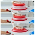 thumbnail image 5 of 2 Folding Heating Covers Food Splash-Proof Microwave Cover Multi-Function Microwave Tray (With Bottom) Fresh-keeping Cover Tool, 5 of 10