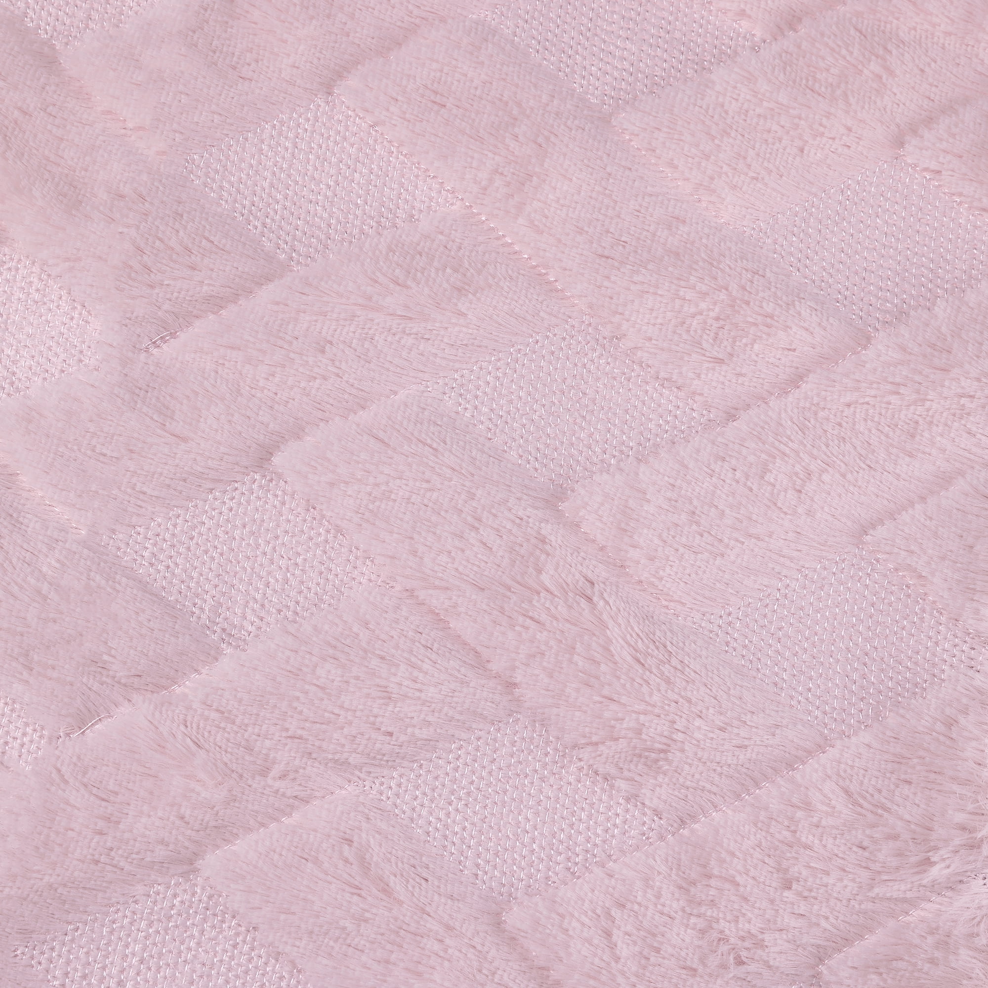 Unique Bargains Soft Plush Throw Pillow Covers Decorative Cushion Covers (2 Count) Bright Pink 18" x 18"