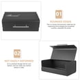 thumbnail image 2 of WASHWEPE Black Metal Bread Box for Storage Prevents Moisture and Maintains Bread Taste 7.5 x 4.2 x 5.1 Inches, 2 of 8