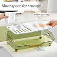 thumbnail image 3 of Dish Drying Rack,Dish Drainers for Kitchen Counter Storage,Dish Drainer Tray with Utensil Holder,Dish Drying Storage Holder,Large Capacity Utensil Storage Organizer,Clear, 3 of 8