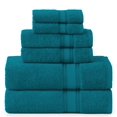 thumbnail image 1 of Juego de toallas LANE LINEN Luxury, 6 piezas, 100% algodón Sea Port, 1 of 9