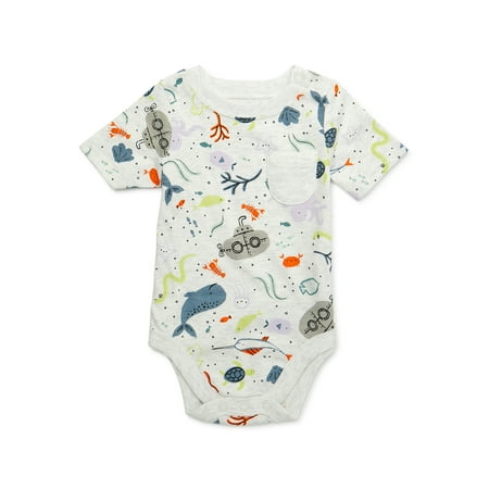 

Garanimals Baby Boy Short Sleeve Print Bodysuit Sizes 0-24 Months