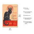 thumbnail image 2 of The Black Cat Cabaret Tour (Tournée du Chat Noir) - with Rodolphe Salis - Vintage Cabaret Poster by Théophile Alexandre Steinlen c.1890s - 8 x 12 inch Vintage Metal Tin Sign, 2 of 4