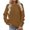 Brown, variant on TOUMENY Fall Winter Sweaters for Women Casual Loose Long Sleeve Crewneck Pullover Comfy Oversized Tunic Tops Solid Knit Blouse Army Green L
