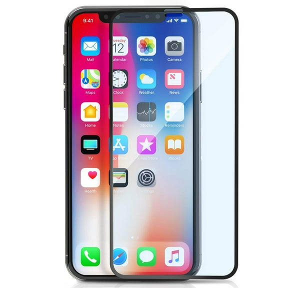 iPhone XS/X Anti-Glare Screen Protector - Tempered Glass Matte 3D Curved Edge Anti-Fingerprint Case Friendly 9H Hardness Q9Y for iPhone XS/X