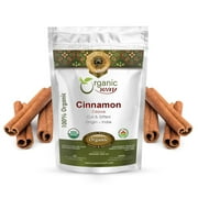 Organic Way Premium Cinnamon Cassia Sticks (Cinnamomum cassia) - Adds Flavour & Aroma | Organic & Kosher Certified | Vegan | Raw, Non GMO & Gluten Free | USDA Certified - 1/2 LBS / 8 Oz