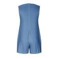 thumbnail image 7 of ZyeKqe Summer Rompers for Women Sleeveless Tank Top Jumpsuits Wide Leg Shorts Overalls with Pockets, 7 of 7